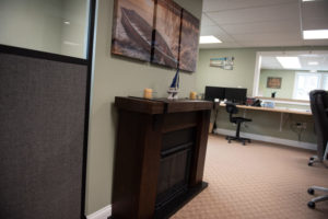 Interior lobby at Northwood Family Dental Center